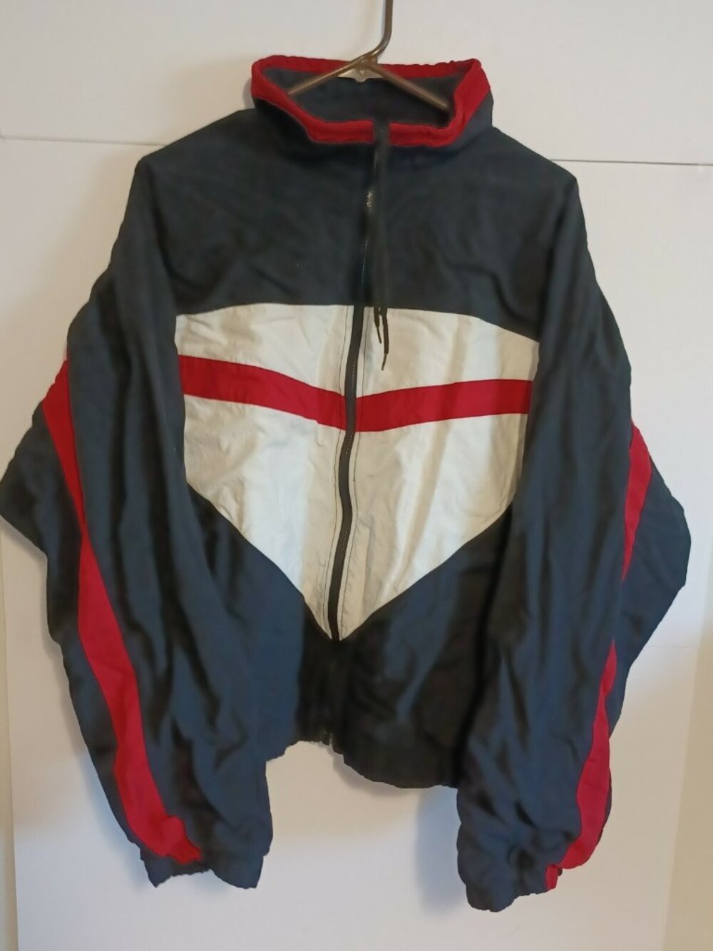 Vintage John Ashford Sport Men's Full Zip Lined  Windbreaker Jacket Size Large